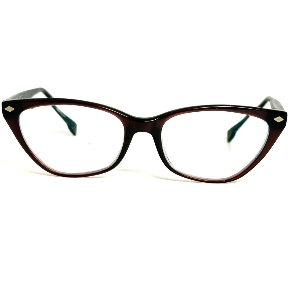 STATE Optical Co Bellevue Cerise Black Cat Eye Eyeglasses Frames 49-17-140 USA